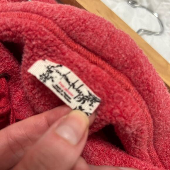 Free People Intimately Cozy Red Fleece
Jogger Pants Small Oversized - Picture 3 of 14